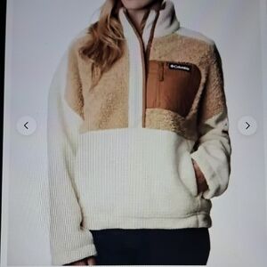 XLARGE    COLUMBIA LODGE SHERPA PULLOVER